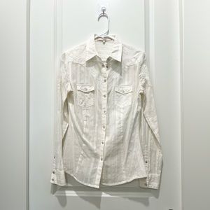 GUESS Womens Buttom Down Shirt